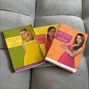 “The Clique Summer Collection- Kristen, Claire, Alicia chapter books”